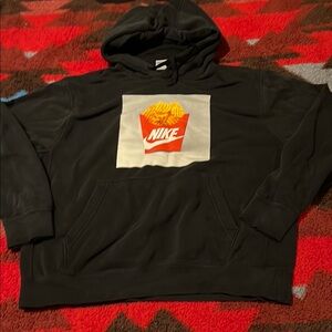 Nike Black Hoodie with Graphic Design